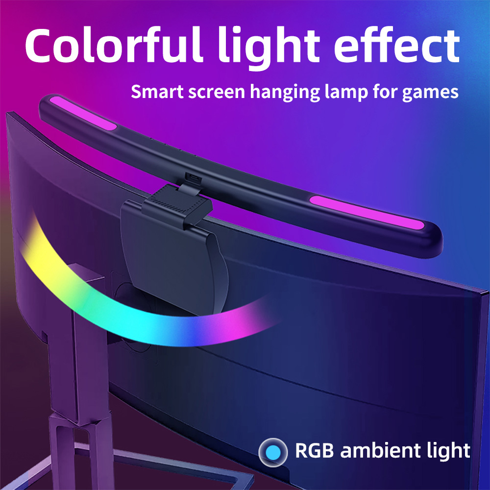 Pc Gaming Pink - USB Stepless Dimming Screen Hanging Lights