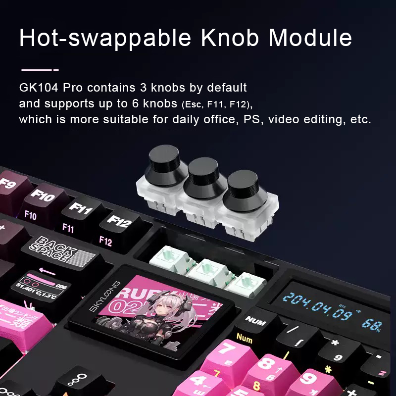 SKYLOONG GK104 Pro Mechanical  - Pc Gaming Fullset 评论和价格