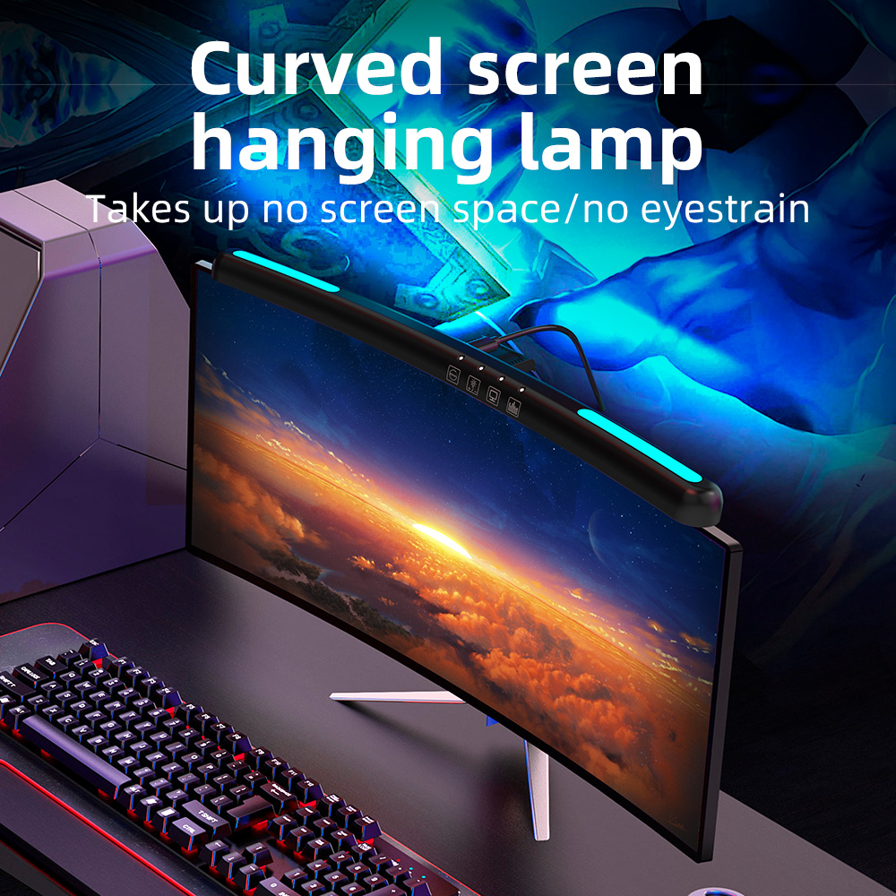 USB Stepless Dimming Screen Ha - Pc Gaming Pink 评论和价格
