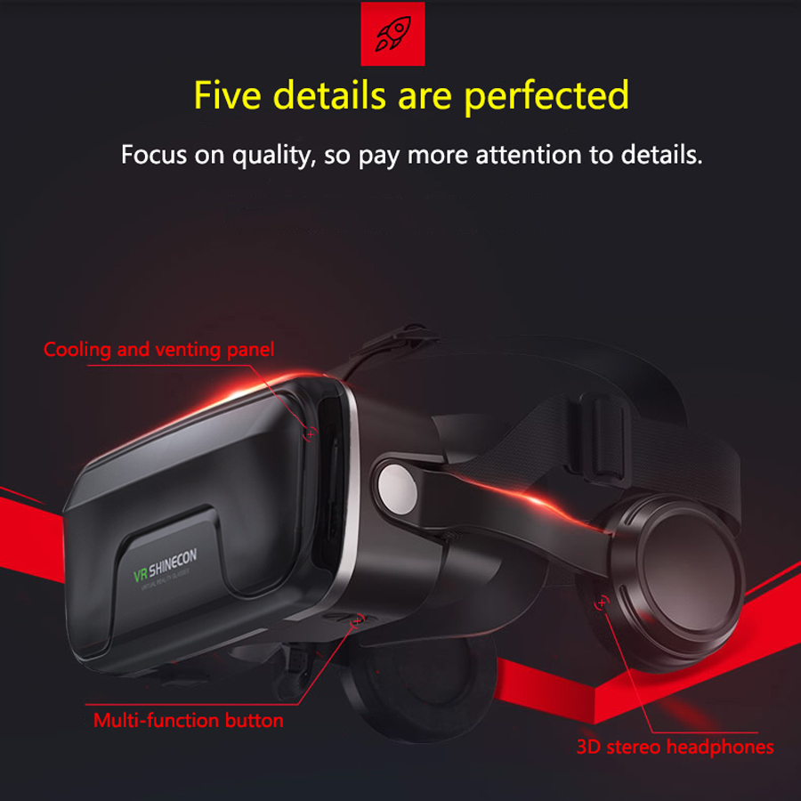 Shinecon Viar 3D Virtual Reali - Vr Headset Pc 评论和价格