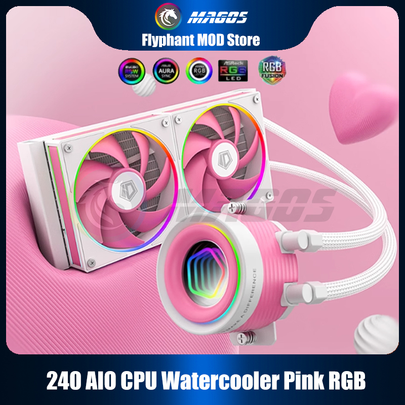 240 AIO CPU Watercooler Pink R - Pc Water Cooling 评论和价格