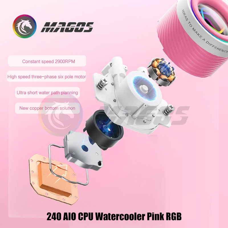 240 AIO CPU Watercooler Pink R - Pc Water Cooling 评论和价格